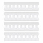 StarTech.com 3.5in (9cm) Cable Labels, 100 Pack, White, Hook-to-Hook Fastener Cable Tags, Write-On Cord Labels for Cable Management, Cord Identification Tags