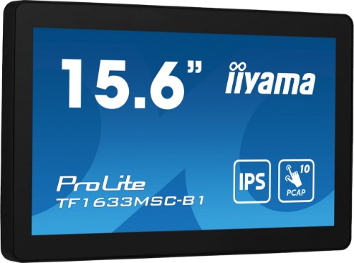 iiyama ProLite 15.6" PCAP 10 points multi-touch open frame monitor with edge-to-edge glass and IPS panel technology