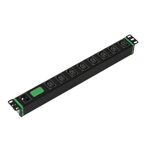 APC Easy Rack PDU, Basic, Horizontal, 1 Phase, 3.7kW, 230V, 16A, 8 x C13 outlets, IEC60320 C20 inlet