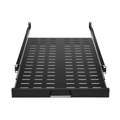 Tripp Lite SRSHELF4PSLVENT SmartRack Sliding Steel Rack Shelf - 1U, Vented, 28.3 in. Deep, Holds up to 50 lb. (23 kg)