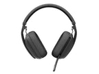 Logitech Zone Vibe Wireless Headset Head-band Calls/Music USB Type-C Bluetooth Graphite