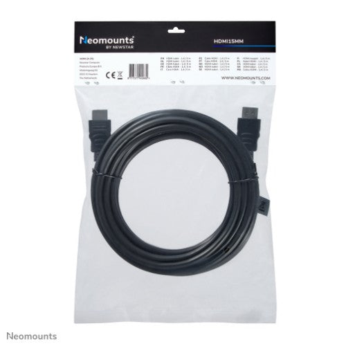 Neomounts HDMI15MM HDMI cable - 5 metres