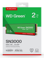 Western Digital Green WD ™ SN3000 NVMe™ SSD POWERED BY SANDISK 2 TB
