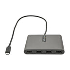 StarTech.com USB C to Quad HDMI Adapter, USB-C to 4x HDMI Monitor Converter for Windows (no support for macOS/ChromeOS/Linux) - TAA