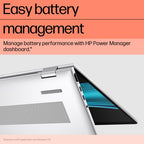 HP EliteBook G11 Intel Core Ultra 7 155H Laptop 35.6 cm (14") WUXGA 16 GB LPDDR5x-SDRAM 512 GB SSD Wi-Fi 6E (802.11ax) Windows 11 Pro AI PC Silver