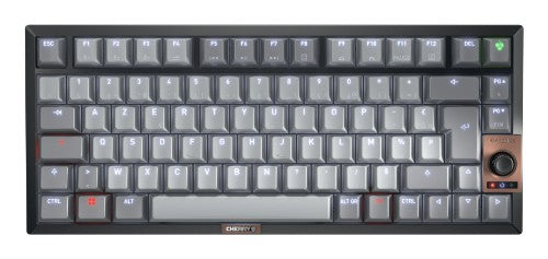 CHERRY KW 300W MX keyboard Home USB + Bluetooth AZERTY French Black, Copper, Grey