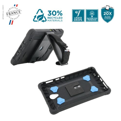 Mobilis 067014 PROTECH - Case + 360° rotating handstrap + kickstand for Galaxy Tab Active5 8''