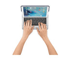 Logitech CREATE AZERTY French Smart Connector Blue, Grey