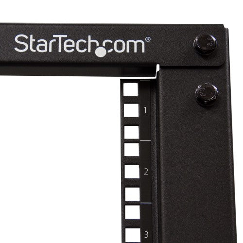 StarTech.com 15U 4-Post Server Rack, 19in Open Frame Rack with 40in (101cm) Mounting Depth and 1200lb (544kg) Weight Capacity, Mobile or Floor Mount IT Rack
