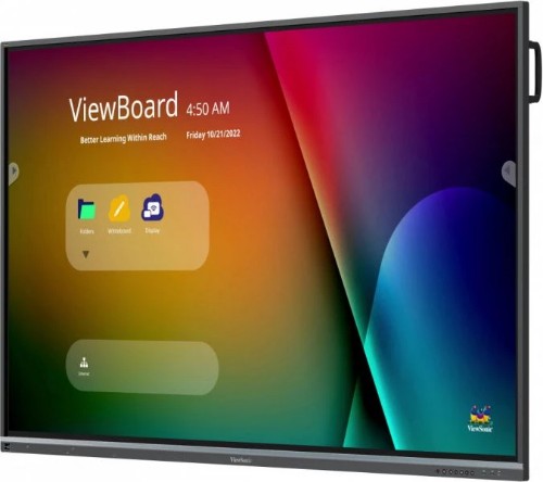 Viewsonic IFP7550-5F interactive whiteboard 190.5 cm (75") 3840 x 2160 pixels Touchscreen Black HDMI