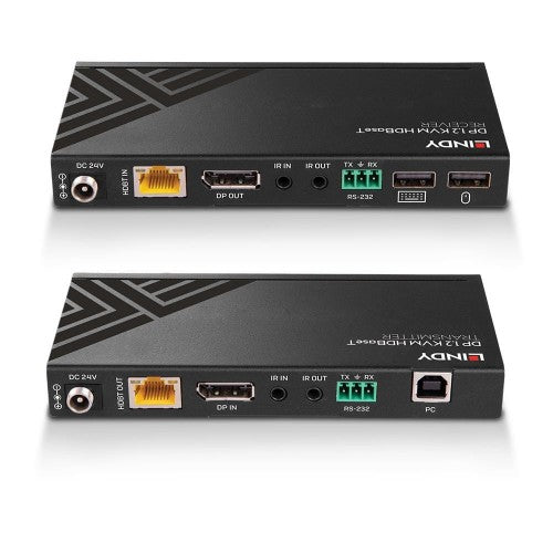 Lindy 150m Cat.6 DisplayPort 1.2, USB, IR and RS-232 HDBaseT KVM Extender