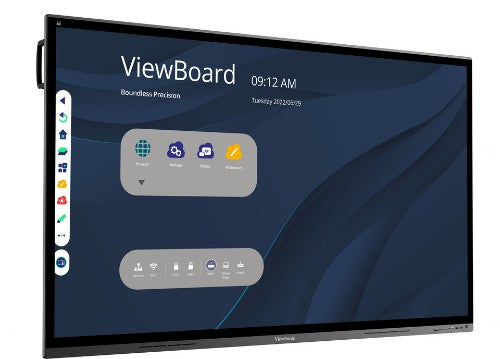 Viewsonic IFP8662 Signage Display Interactive flat panel 2.18 m (86") LED Wi-Fi 350 cd/m² 4K Ultra HD Black Touchscreen Built-in processor Android 8.0