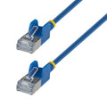 StarTech.com 4m Blue Ultra Slim Cat6A Ethernet Cable, Snagless, FTP, Pure Bare Copper Wire, 34AWG Slim RJ45 Network Patch Cord, Individually Tested