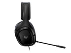 Acer Predator Galea 365 Gaming Headset with Control Box, 7.1 Surround Sound, Detachable Omnidirectional Mic, Ergonomic Ear Cups, Adjustable Headband, Black