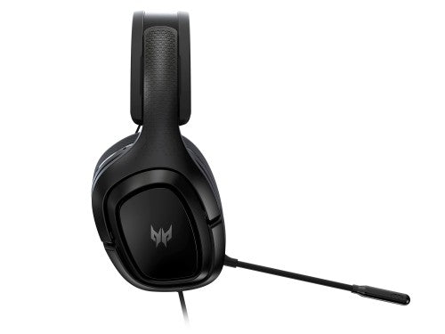 Acer Predator Galea 365 Gaming Headset with Control Box, 7.1 Surround Sound, Detachable Omnidirectional Mic, Ergonomic Ear Cups, Adjustable Headband, Black