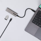 StarTech.com 4-Port USB-C Hub, 10Gbps, 100W PD Charging, 4x USB-C Ports, Overcurrent Protection, PCR Aluminum, For MacBook / Dell / ThinkPad / HP / iPad / Tablet