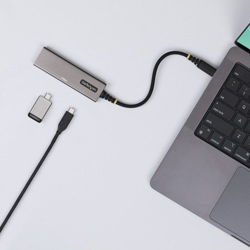 StarTech.com 4-Port USB-C Hub, 10Gbps, 100W PD Charging, 4x USB-C Ports, Overcurrent Protection, PCR Aluminum, For MacBook / Dell / ThinkPad / HP / iPad / Tablet