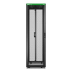 APC Easy Rack, 42U, Black, With Roof, Castors, Feet, 4 Brackets, and Bottom, No Side Panels, 1991H x 600W x 1200D mm