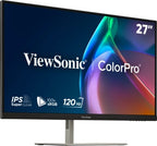 Viewsonic VP Series 27" 120Hz 2K QHD Pantone Validated 100% sRGB & Factory Calibrated Monitor with 90W USB-C