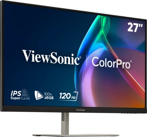 Viewsonic VP Series 27" 120Hz 2K QHD Pantone Validated 100% sRGB & Factory Calibrated Monitor with 90W USB-C