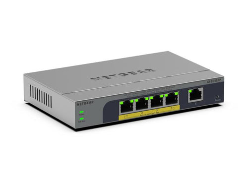 NETGEAR GS105EPP Unmanaged Gigabit Ethernet (10/100/1000) Power over Ethernet (PoE) Desktop/Wall-Mounting Grey