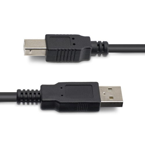 StarTech.com 50ft (15m) Active USB 2.0 A to B Cable, Long USB Printer Cable, 1x USB-A (M), 1x USB-B (M) - Black
