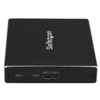 StarTech.com Dual-Slot Drive Enclosure for M.2 SATA SSDs - USB 3.1 (10Gbps) - RAID - TAA