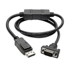 Tripp Lite P581-003-VGA-V2 DisplayPort 1.2 to VGA Active Adapter Cable (DP with Latches to HD15 M/M), 3 ft. (0.9 m)