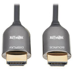 Tripp Lite P568F-10M-8K6 8K HDMI Plenum-Rated Fiber Active Optical Cable (AOC) - 8K UHD @ 60 Hz, HDR, M/M, Black, 10 m (33 ft.)