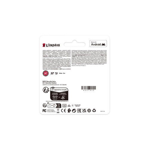 Kingston Technology 64GB SDXC Canvas Select Plus Gen3 100MB/s C10 UHS-I U1 V10