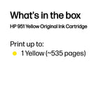 HP CN052AE/951 Ink cartridge yellow, 700 pages ISO/IEC 24711 8ml for HP OfficeJet Pro 8100/8610/8620