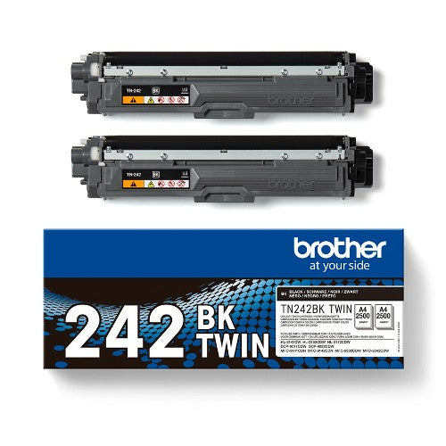 Brother TN-242BKTWIN Toner-kit black twin pack, 2x2.5K pages ISO/IEC 19798 Pack=2 for Brother HL-3142