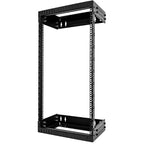 StarTech.com 2-Post 21U Heavy-Duty Wall Mount Network Rack, 19" Open Frame Server Rack with Adjustable Depth, Wall Mount Data Rack for IT / AV / Patch Panel / Computer Equipment - Cage Nuts and Screws Included