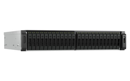 QNAP TS-H3077AFU-R5-32G NAS/storage server Rack (2U) AMD Ryzen™ 5 32 GB DDR5 0 TB QuTS hero Black, Metallic