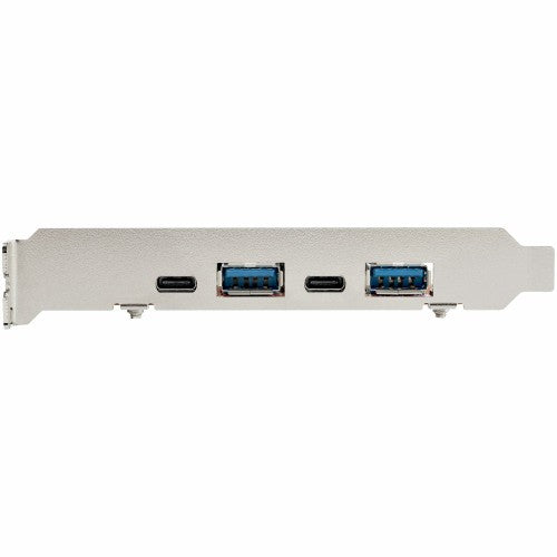 StarTech.com 4-Port USB PCIe Card - 10Gbps USB PCI Express Expansion Card w/ 2 Controllers - 2x USB-C & 2x USB-A ports (USB 3.2 Gen 2) - USB/USB-C PCI-e Card - Full Profile - TAA