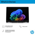 HP OmniBook X FlipNGAI 14-fm0001na Copilot+ PC Intel Core Ultra 7 256V Hybrid (2-in-1) 35.6 cm (14") Touchscreen 3K 16 GB LPDDR5x-SDRAM 1 TB SSD Wi-Fi 7 (802.11be) Windows 11 Home Silver