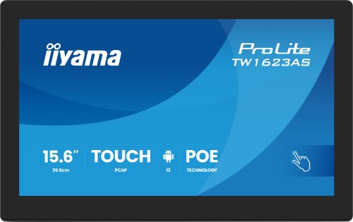 iiyama 15.6” PCAP 10pt touchscreen PC with Android, PoE Technology and iiSignage²