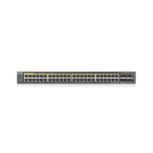 Zyxel GS2220-50HP-GB0101F network switch Managed L2 Gigabit Ethernet (10/100/1000) Power over Ethernet (PoE) Black