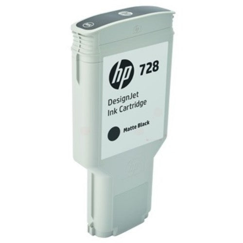 HP 3WX25A/728 Ink cartridge black matt 130ml for HP DesignJet T 830