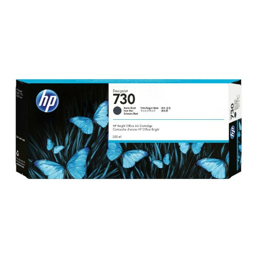 HP P2V71A/730 Ink cartridge black matt 300ml for HP DesignJet T 1600/1700/940