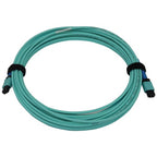 Tripp Lite N846B-10M-24-P 40/100/400G Multimode 50/125 OM3 Fiber Optic Cable (24F MTP/MPO-PC F/F), LSZH, Aqua, 10 m (32.8 ft.)