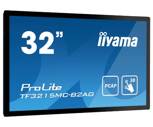 iiyama ProLite TF3215MC-B2AG computer monitor 80 cm (31.5") 1920 x 1080 pixels Full HD LED Touchscreen Kiosk Black