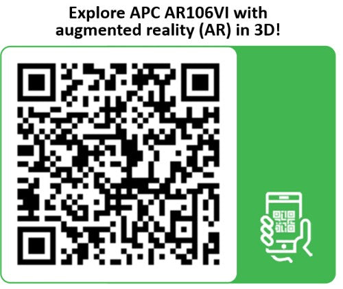 APC NetShelter 6U Low-Profile Wallmount Rack Enclosure Cabinet 230V Server Depth