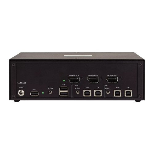 StarTech.com Secure 2-Port KVM Switch, HDMI or DisplayPort, 4K 60Hz, NIAP 4.0 Desktop KVM, Metal Housing, CAC Port, Made in the USA
