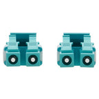 Tripp Lite N821-15M-AQ-AR 100G Duplex Multimode 50/125 OM4 Armored Fiber Optic Cable (LC/LC Duplex M/M), LSZH, Aqua, 15 m (49.2 ft.)
