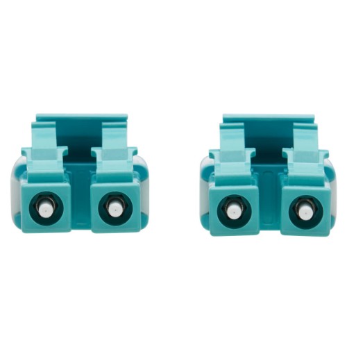 Tripp Lite N821-15M-AQ-AR 100G Duplex Multimode 50/125 OM4 Armored Fiber Optic Cable (LC/LC Duplex M/M), LSZH, Aqua, 15 m (49.2 ft.)