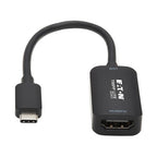 Tripp Lite U444-06N-HDR4-B USB-C to HDMI Active Adapter Cable (M/F), 4K 60 Hz, HDR, 4:4:4, DP 1.4 Alt Mode, HDCP 2.2, Black, 6 in. (15.2 cm)