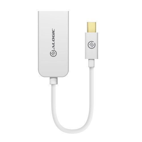 ALOGIC Premium 15cm Mini DisplayPort to HDMI Adapter - Male to Female - WHITE