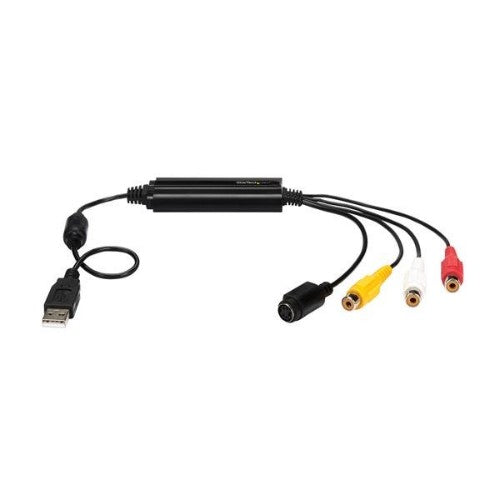 StarTech.com USB Video Capture Adapter Cable - S-Video/Composite to USB 2.0 SD Video Capture Device Cable - TWAIN Support - Analog to Digital Converter for Media Storage - Windows Only