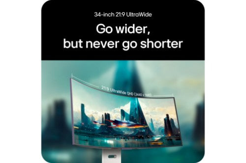 LG UltraGear OLED 34GX90SA-W Smart Gaming monitor